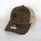 American Flag Trucker Hat Brown on Light Brown product 1